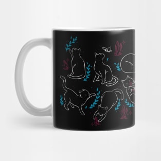 Black cat reunion Mug